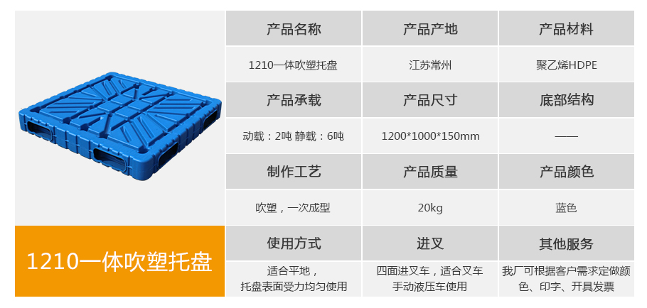 william威廉中文官网1210一体成型吹塑托盘 william威廉中文官网1210一体成型吹塑托盘