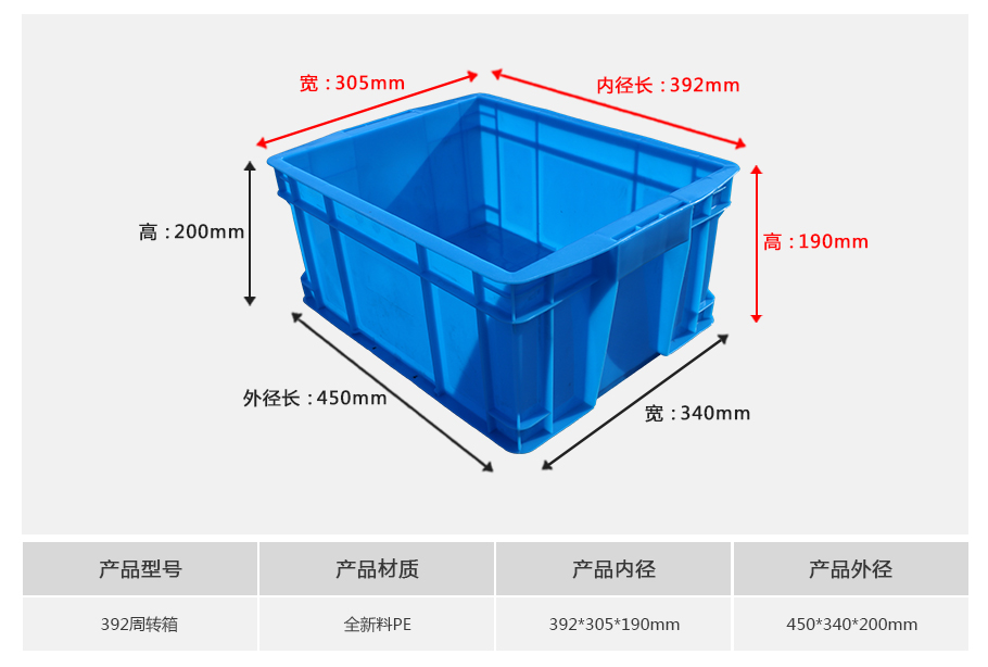 william威廉中文官网392塑料周转箱 william威廉中文官网392塑料周转箱